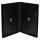 MediaRange BOX30-2 CD-Hülle DVD-Hülle 2 Disks Schwarz