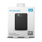 Western Digital WD Elements Portable Externe Festplatte 1,5 TB 2.5" Micro-USB B 3.2 Gen 1 (3.1 Gen 1) Schwarz