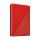 Western Digital My Passport Externe Festplatte 4 TB 3.2 Gen 1 (3.1 Gen 1) Rot