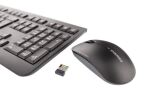 CHERRY DW 3000 Tastatur Maus enthalten Universal RF Wireless AZERTY Französisch Schwarz