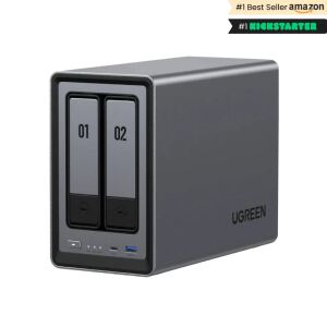 Ugreen NASync DXP2800 NAS System 2-Bay Kompakt Intel® N N100 8 GB DDR5 0 TB UGOS Pro Schwarz