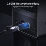 Ugreen NASync DXP2800 NAS System 2-Bay Kompakt Intel® N N100 8 GB DDR5 0 TB UGOS Pro Schwarz