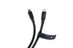 Digitus USB Silikon Kabel, USB4 Version 2.0, USB 80Gbps, 0,5m, schwarz