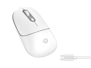 CONCEPTRONIC Optische Maus USB-C Silent 4Tasten+Scrollrad ws