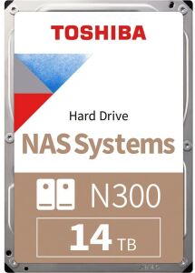 Toshiba 8.9cm (3.5") 14TB SATA3 NAS N300 7200RPM intern bulk