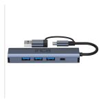 Inca IUTP-5T Schnittstellen-Hub USB Typ-C 1000 Mbit/s Grau