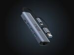 Inca IUTP-5T Schnittstellen-Hub USB Typ-C 1000 Mbit/s Grau
