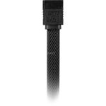 Sharkoon Kabel   SATA III     sleeve  0,60m         schwarz