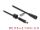 DeLOCK DC Verlängerungskabel 5,5 x 2,1 mm Stecker zu Buchse mit Schraubverschluss M12 x 1,75 mm Gewinde wasserfest 18 AWG, 2 m schwarz