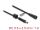 DeLOCK DC Verlängerungskabel 5,5 x 2,5 mm Stecker zu Buchse mit Schraubverschluss M12 x 1,75 mm Gewinde wasserfest 18 AWG, 1 m schwarz
