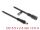 DeLOCK DC Verlängerungskabel 5,5 x 2,5 mm Stecker zu Buchse mit Bajonettverschluss 18 AWG, 0,5 m schwarz