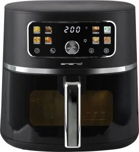 Emerio Heißluftfritteuse, Smart Fryer, 5,7l,Timer,Cool Touch