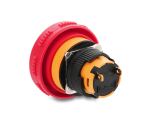 DELOCK Pilzkopf Taster Einbau 16mm 2x Lötanschl. (kurz) 32mm