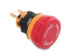 DELOCK Pilzkopf Taster zum Einbau 16mm 2x Lötanschluss 26mm