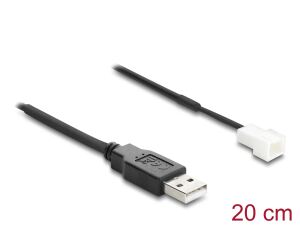 DELOCK Lüfterkabel USB-A 2.0 St > 3Pin Lüfteranschl.-St 20cm