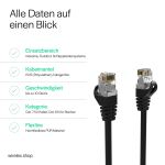 Shiverpeaks RJ45 Patchkabel S/FTP Cat7, PUR, schwarz 1,5m