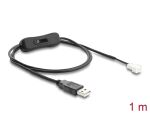 DeLOCK Lüfterkabel USB 2.0 Typ-A Stecker zu 3 Pin (2...