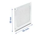 DeLOCK Lüftergitter 80 x 80 mm Aluminium –...