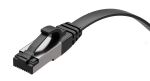 Shiverpeaks Patschkabel CAT8.1 U/FTP flach schwarz 0,25m
