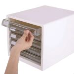 DELI Schubladenbox 5 Schubladen 27,5x34x26cm weiß