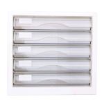 DELI Schubladenbox 5 Schubladen 27,5x34x26cm weiß