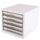 DELI Schubladenbox 5 Schubladen 27,5x34x26cm weiß
