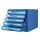 DELI Schubladenbox 5 Schubladen 27,5x34x26cm blau