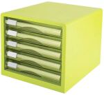 DELI Schubladenbox 5 Schubladen 27,5x34x26cm hellgrün
