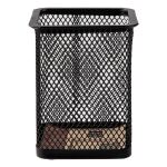 DELI Stifteköcher Mesh eckig 8x8x9,7cm schwarz