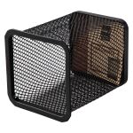 DELI Stifteköcher Mesh eckig 8x8x9,7cm schwarz