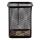 DELI Stifteköcher Mesh eckig 8x8x9,7cm schwarz