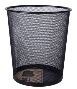 Deli E9190 Mülleimer Rund Stahl Schwarz