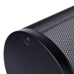 Deli E9190 Mülleimer Rund Stahl Schwarz