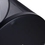 Deli E9189 Mülleimer Rund Stahl Schwarz