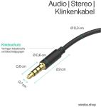 Shiverpeaks Audio Klinkenkabel 3,5mm Mini Klinke 4pol. 1,5m