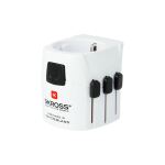 SKROSS World Travel Adapter with Ground Plugs (no CH...