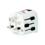 SKROSS World Travel Adapter with Ground Plugs (no CH...