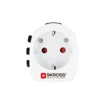 SKROSS World Travel Adapter with Ground Plugs (no CH & IT)