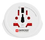 Skross 1.500211C-E Netzstecker-Adapter Universal Weiß