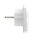 Skross 1.500211C-E Netzstecker-Adapter Universal Weiß