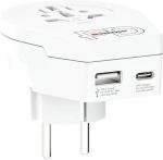 SKROSS Adapter World to Europe + USB  Type C Slot