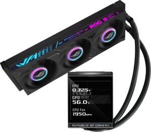 ASUS ROG Strix LC IV 360 ARGB LCD Prozessor Flüssigkeitskühlung 12 cm Schwarz