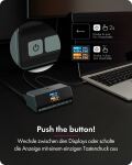 ICY BOX Heart Dock 2300, 11-in-1 DockingStation mit zwei Videoausgängen und LCD-Display