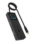 ICY BOX Spade Dock 4038, 7-in-1 DockingStation mit LCD-Display und 100 W PD