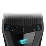 GIGABYTE AORUS C700 GLASS PC-Gehäuse – Full-Tower, unterstützt bis zu E-ATX & 420-mm-Radiatoren, vorinstallierte 5x 120-mm-Lüfter, USB 3.1 Typ-C, RGB Fusion