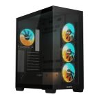 GIGABYTE C500 PANORAMIC STEALTH Midi Tower Schwarz