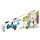 Jamara 461651 Tretroller Kinder Dreiradroller Blau, Pink