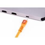 Flexline FL31-77007 USB Kabel USB 3.2 Gen 2x2 0,25 m USB C 20 Gbit/s 240 W Orange