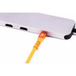 Flexline FL31-77017 USB Kabel USB 3.2 Gen 2x2 0,5 m USB C 20 Gbit/s 240 W Orange
