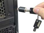 Conceptronic CUSTODIO03BSM Schlüsselschloss für PC-Gehäuse, Standard-Sicherheitsslot, Master-Key-System kompatibel